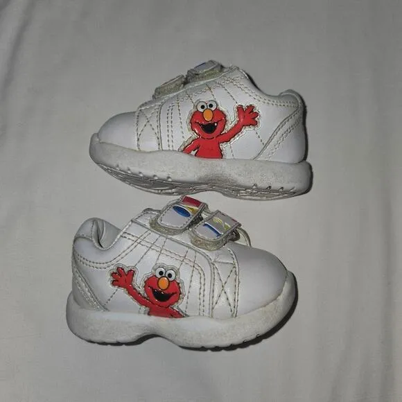 Vintage Sesame Street Elmo Velcro Baby Shoes [2005] Size Infant 1