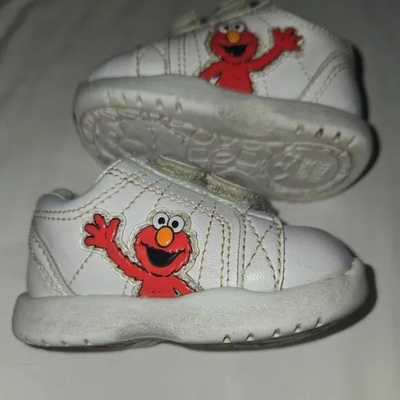 Vintage Sesame Street Elmo Velcro Baby Shoes [2005] Size Infant 1