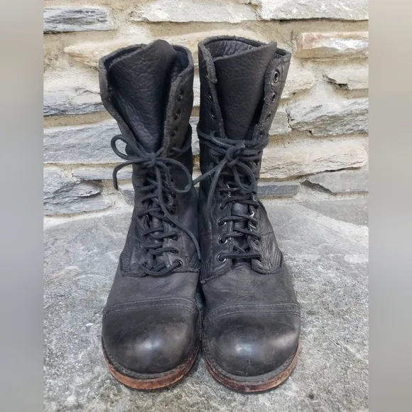 Vintage Shoe Company Molly Jump Boots Black W 7.5