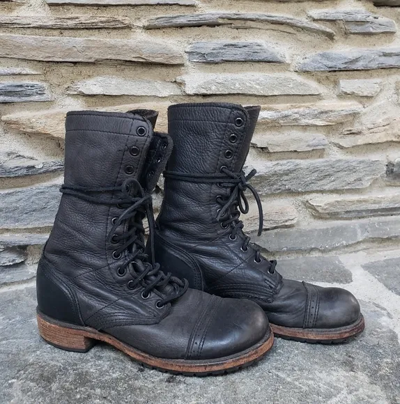 Vintage Shoe Company Molly Jump Boots Black W 7.5
