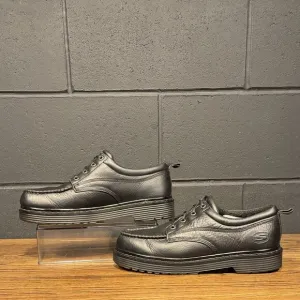 Vintage Skechers 7481 Chunky Black Leather Moc Toe Oxford Shoes Men’s 10