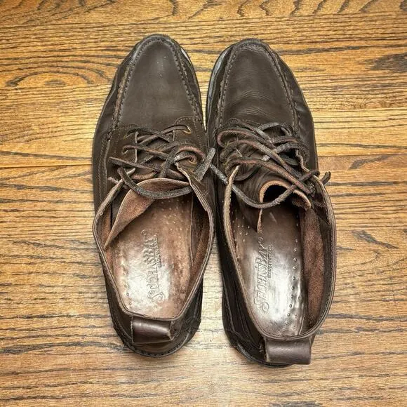 Vintage St. John’s Bay Brown Leather Moc Toe Chukka Boots Men’s 10.5 D