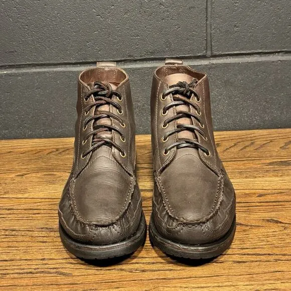 Vintage St. John’s Bay Brown Leather Moc Toe Chukka Boots Men’s 10.5 D