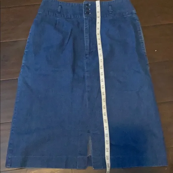 Vintage tag Calvin Klein Modest Jean Skirt 12