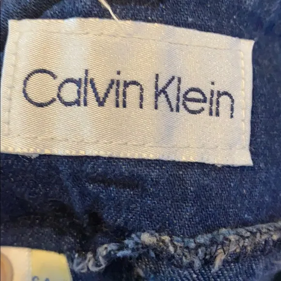 Vintage tag Calvin Klein Modest Jean Skirt 12