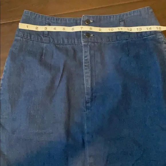 Vintage tag Calvin Klein Modest Jean Skirt 12