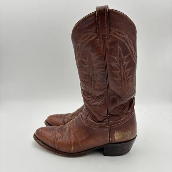 Vintage Tony Lama 2989 Vaquero Western Cowboy Boots Men's 8D Y2K Cowboy