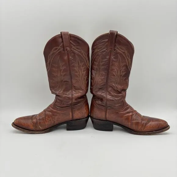 Vintage Tony Lama 2989 Vaquero Western Cowboy Boots Men's 8D Y2K Cowboy