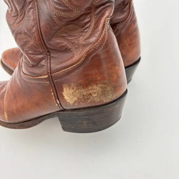 Vintage Tony Lama 2989 Vaquero Western Cowboy Boots Men's 8D Y2K Cowboy