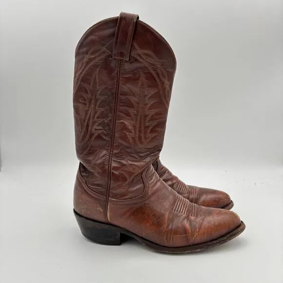 Vintage Tony Lama 2989 Vaquero Western Cowboy Boots Men's 8D Y2K Cowboy