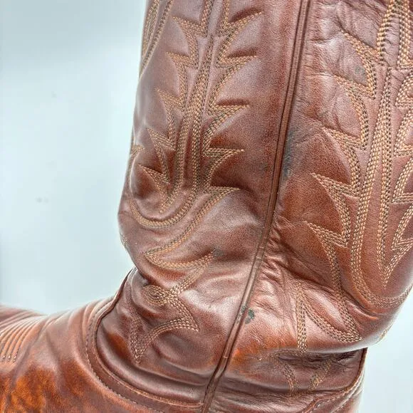 Vintage Tony Lama 2989 Vaquero Western Cowboy Boots Men's 8D Y2K Cowboy