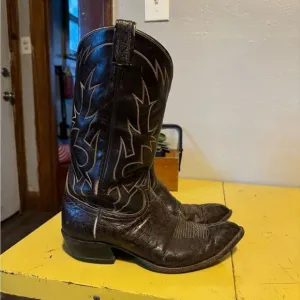 Vintage Tony Lama Cowboy Boots Sz 10.5