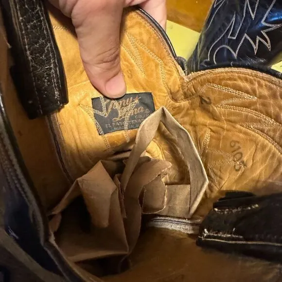 Vintage Tony Lama Cowboy Boots Sz 10.5