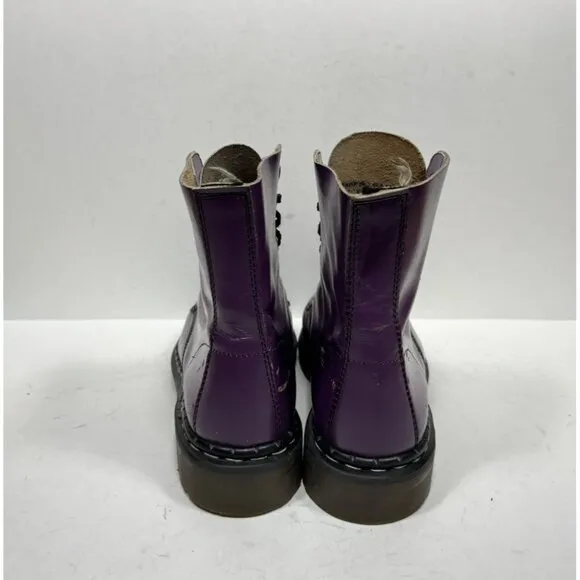 Vintage Tredair Purple Leather Boots Made in England Mens Size 10 US / 9 UK 1460