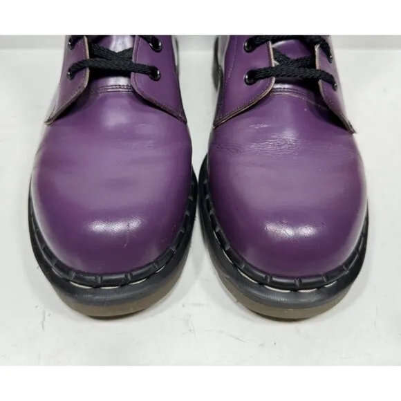 Vintage Tredair Purple Leather Boots Made in England Mens Size 10 US / 9 UK 1460