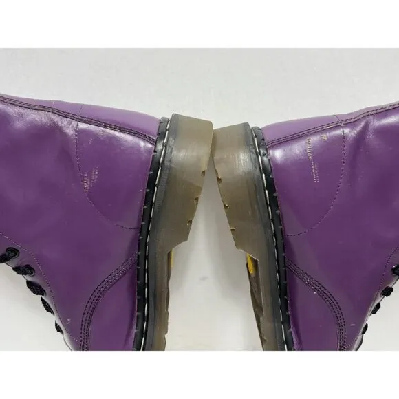 Vintage Tredair Purple Leather Boots Made in England Mens Size 10 US / 9 UK 1460