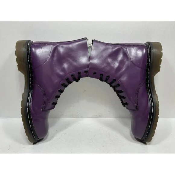 Vintage Tredair Purple Leather Boots Made in England Mens Size 10 US / 9 UK 1460