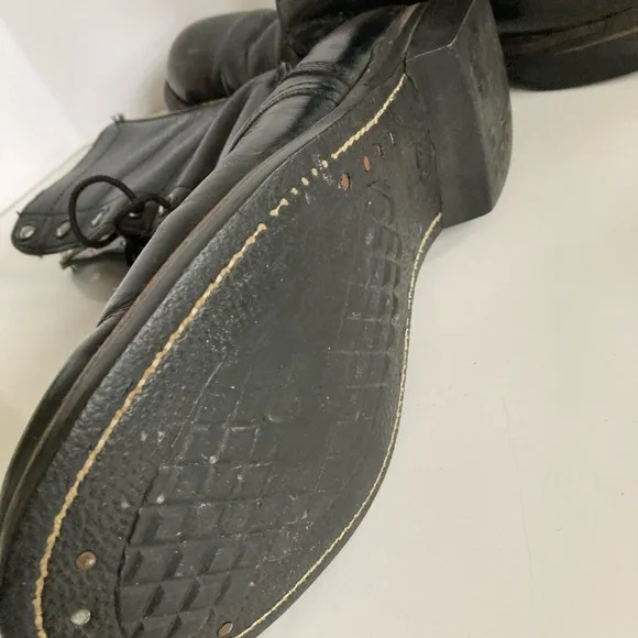 Vintage True Combat Boots Black Leather Men’s