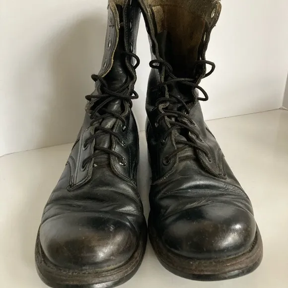 Vintage True Combat Boots Black Leather Men’s