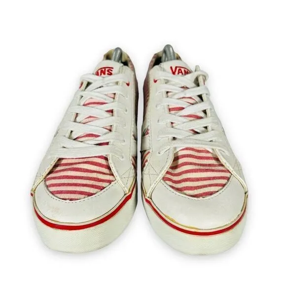 Vintage Vans Tory 2002 Collector Pinkish-Red / White Stripe VN-0XFQ3F9 Women's 8
