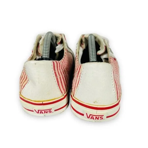 Vintage Vans Tory 2002 Collector Pinkish-Red / White Stripe VN-0XFQ3F9 Women's 8