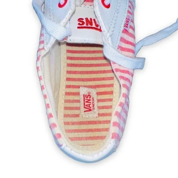 Vintage Vans Tory 2002 Collector Pinkish-Red / White Stripe VN-0XFQ3F9 Women's 8