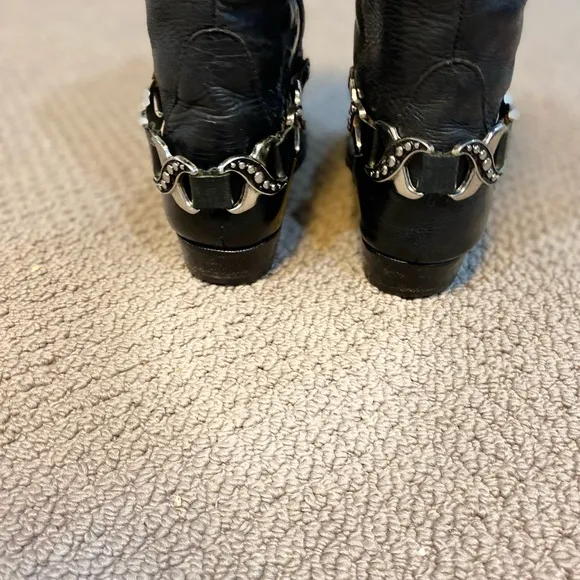 VINTAGE VeRO Cuoio Black Amazing Leather Boots 9M