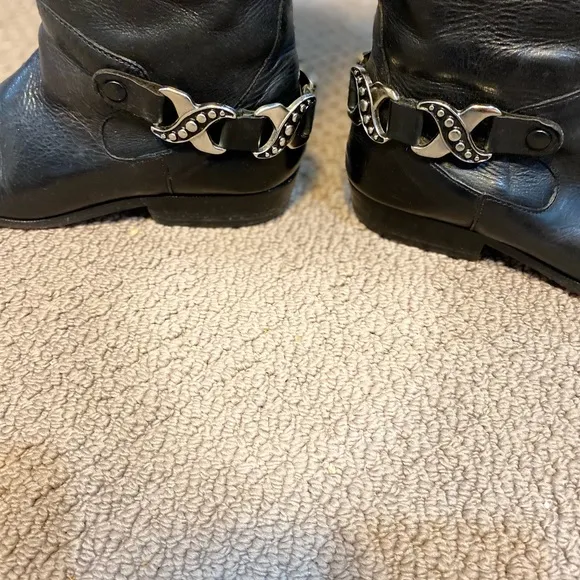 VINTAGE VeRO Cuoio Black Amazing Leather Boots 9M