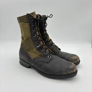Vintage Vietnam War Military Field Jungle Combat Boots Men's 9R Third
