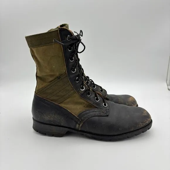 Vintage Vietnam War Military Field Jungle Combat Boots Men's 9R Third