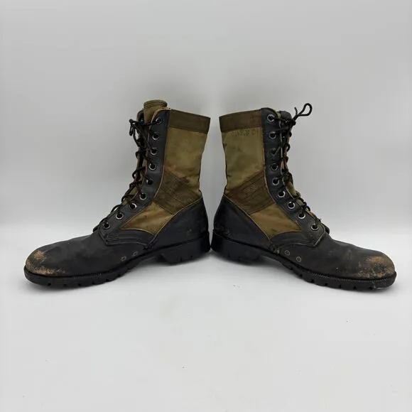 Vintage Vietnam War Military Field Jungle Combat Boots Men's 9R Third