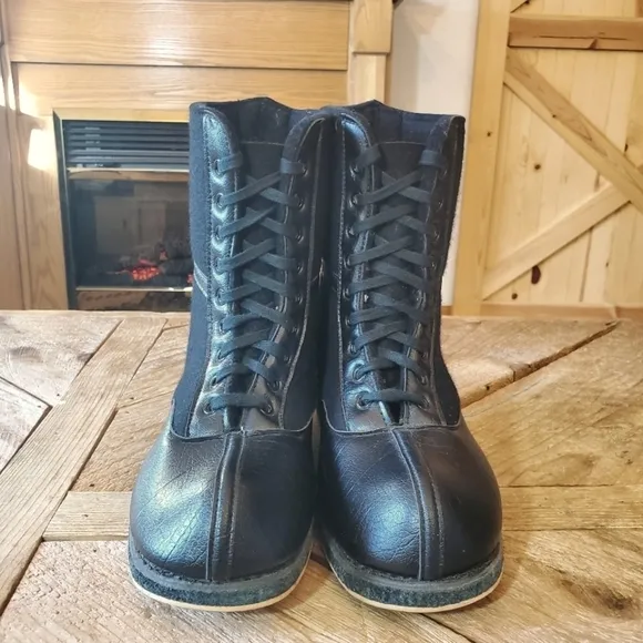 Vintage Wool Felt 1940s Boots - Step a Long Sole Men's size 7