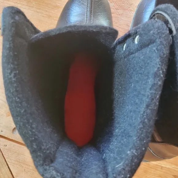 Vintage Wool Felt 1940s Boots - Step a Long Sole Men's size 7