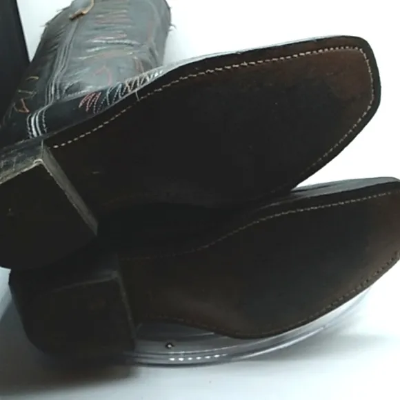 Vintage Wrangler cowboy 🤠 boots 👢 black 7.5D womans