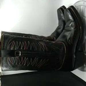 Vintage Wrangler cowboy 🤠 boots 👢 black 7.5D womans
