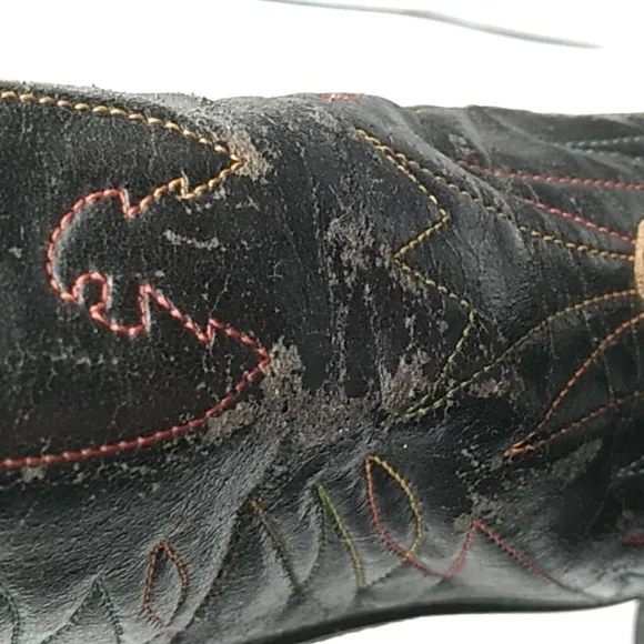 Vintage Wrangler cowboy 🤠 boots 👢 black 7.5D womans