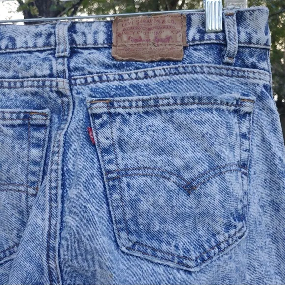 Vintage Y2K 80’s 90’s Levi’s 654 Acid-Wash Jeans – Made in USA – W34 L32
