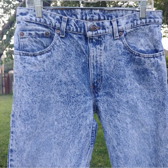 Vintage Y2K 80’s 90’s Levi’s 654 Acid-Wash Jeans – Made in USA – W34 L32