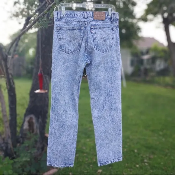Vintage Y2K 80’s 90’s Levi’s 654 Acid-Wash Jeans – Made in USA – W34 L32
