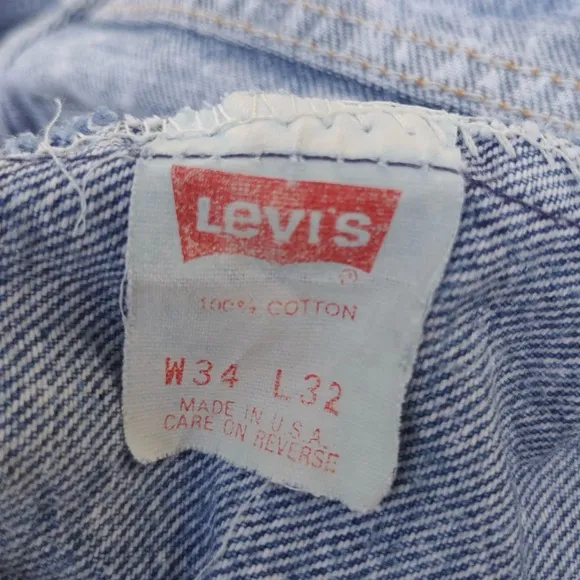 Vintage Y2K 80’s 90’s Levi’s 654 Acid-Wash Jeans – Made in USA – W34 L32