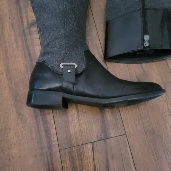 Vintage Y2K Etienne Aigner Leather and Wool Riding Boots