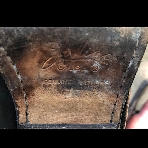 Vintage Zodiac Black Leather Boots