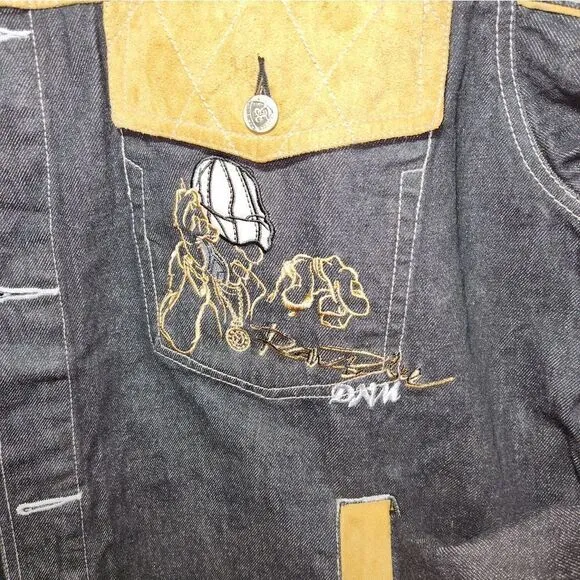 Vintage Raw Blue Denim Jacket size 3XL‎