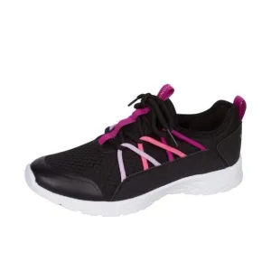 Vionic Brisk Zeliya Black Pink Textile Synthetic Womens Low Top Sneakers Size 10