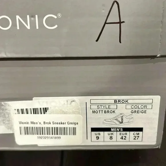 Vionic Men's Mott Brok Lace Up Sneaker 9 &amp; 10