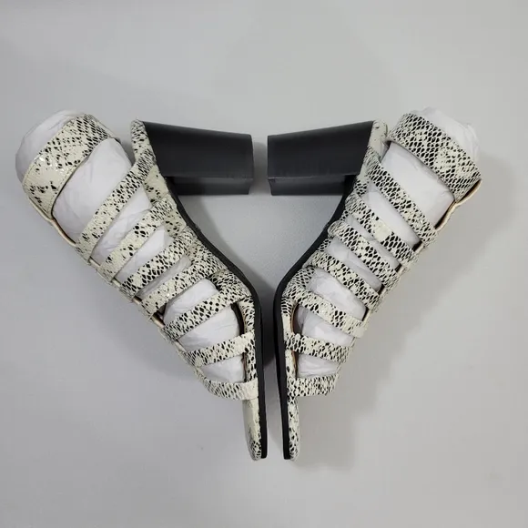 Vionic Sami Snake Print Heel Shoes Sz 9.5