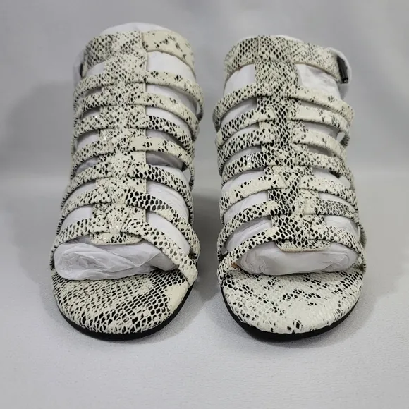 Vionic Sami Snake Print Heel Shoes Sz 9.5