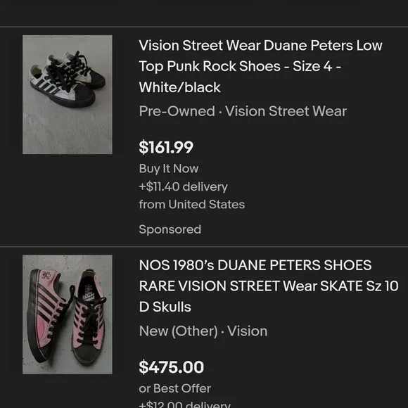 VISION STREET WEAR DUANE PETERS