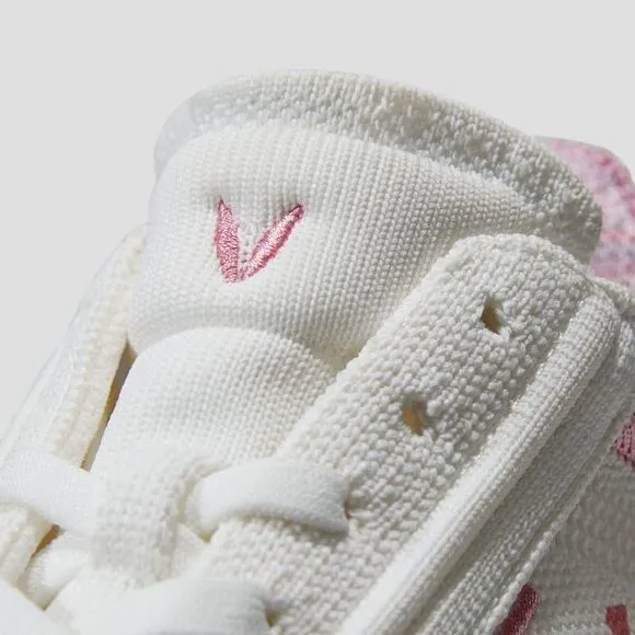 VIVAIA Floral‎ Canvas Sneakers White Pink Casual Comfort Women's size EU/39 US/8