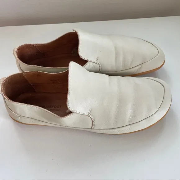 Vivo Barefoot OPANKA II off-white Leather loafers slip-ons comfort shoes 41 10